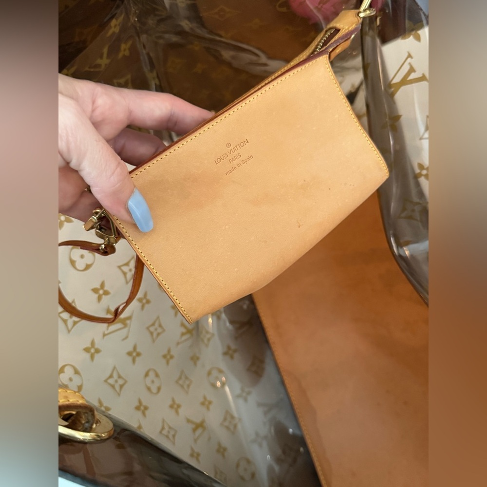 Louis Vuitton Translucent Monogram Ambre Cabas Cruise GM Clear Tote w/ LV Pouch - Picture 11 of 16